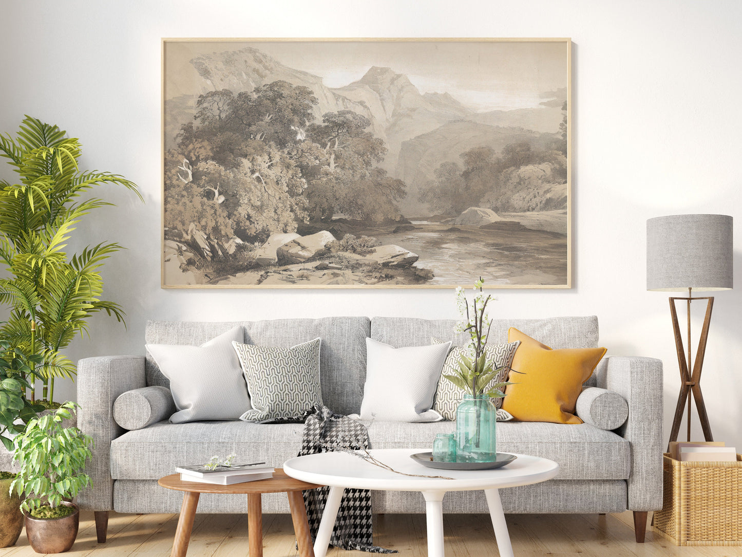 Alexandre Calame Wandkunst, Landschaft Leinwand Wandkunst, Vintage Leinwand Wandkunst, Vintage Landschaft, Leinwand Malerei Poster, Fine Art Poster