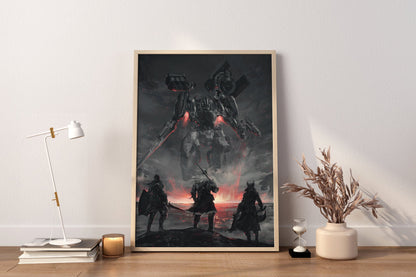 Gaming-Leinwandbilder, Armored Core Leinwand-Wanddeko, Gaming-Poster, Geschenk für Gamer, Dark Souls Poster, Dishonored Poster