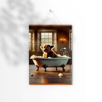 Ultra-Realistic Baby animals in Clawfoot Bathtub – Cozy Warm Setting