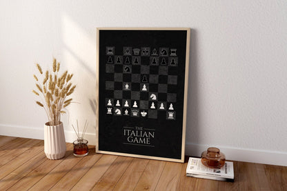 Chess Blueprint Canvas Poster - Canvasworkshop