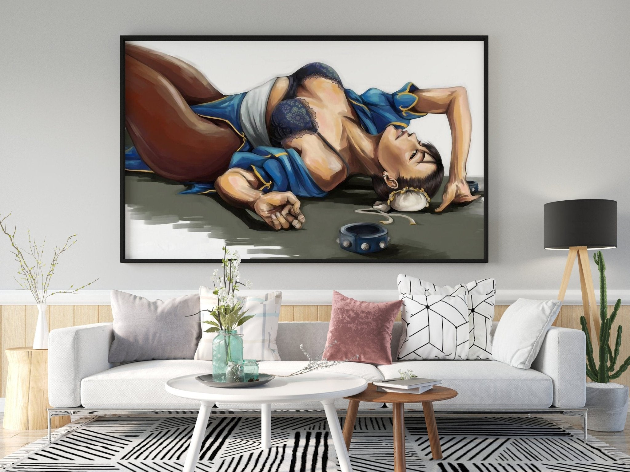 Chun Li Canvas Wall Art - Canvasworkshop