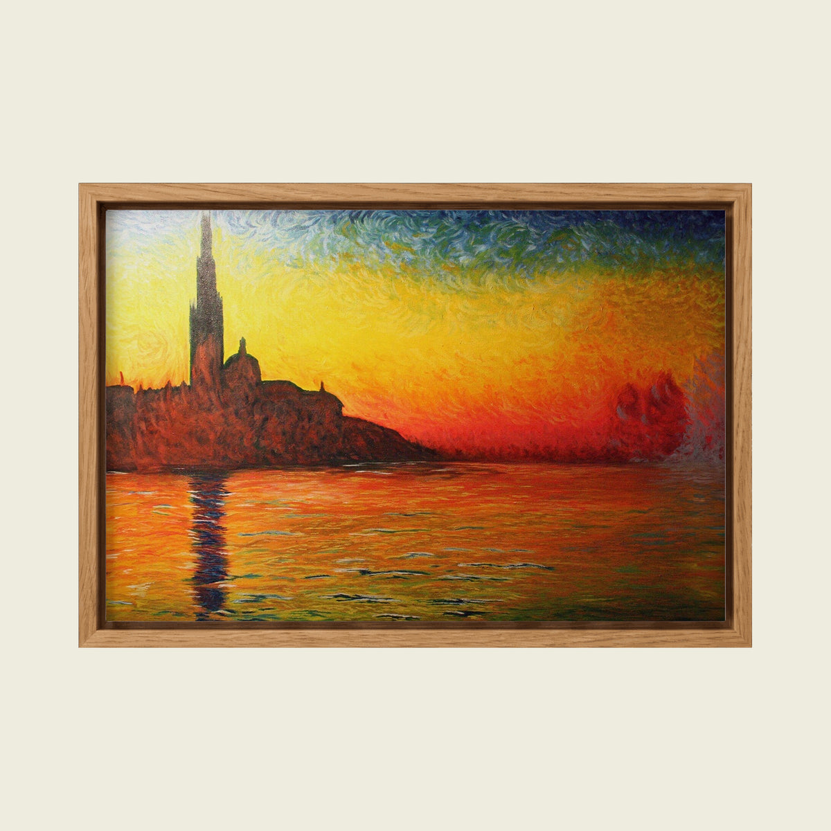 Feed Floating Oak Claude Monet San Giorgio Maggiore at Dusk Canvas Poster