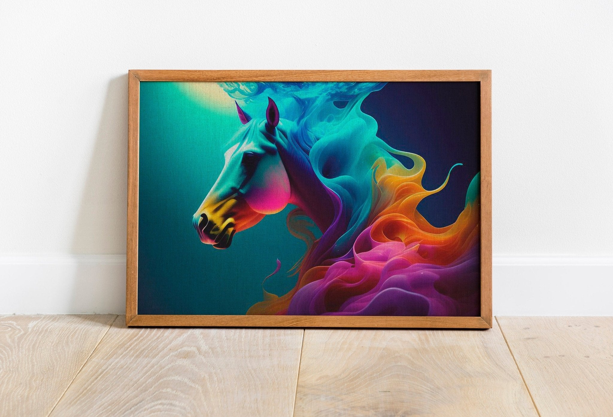 Colourful Horse Canvas Wall Art - Canvasworkshop