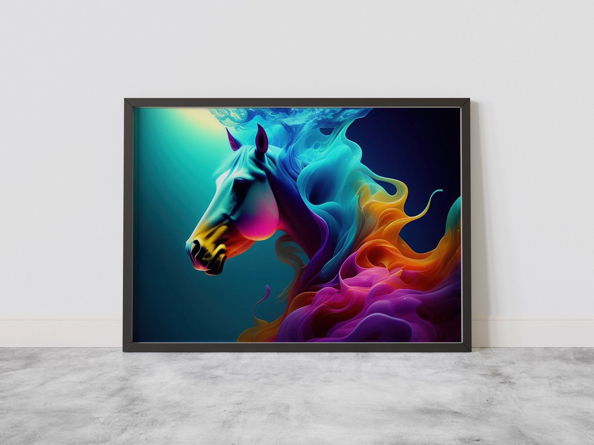 Colourful Horse Canvas Wall Art - Canvasworkshop