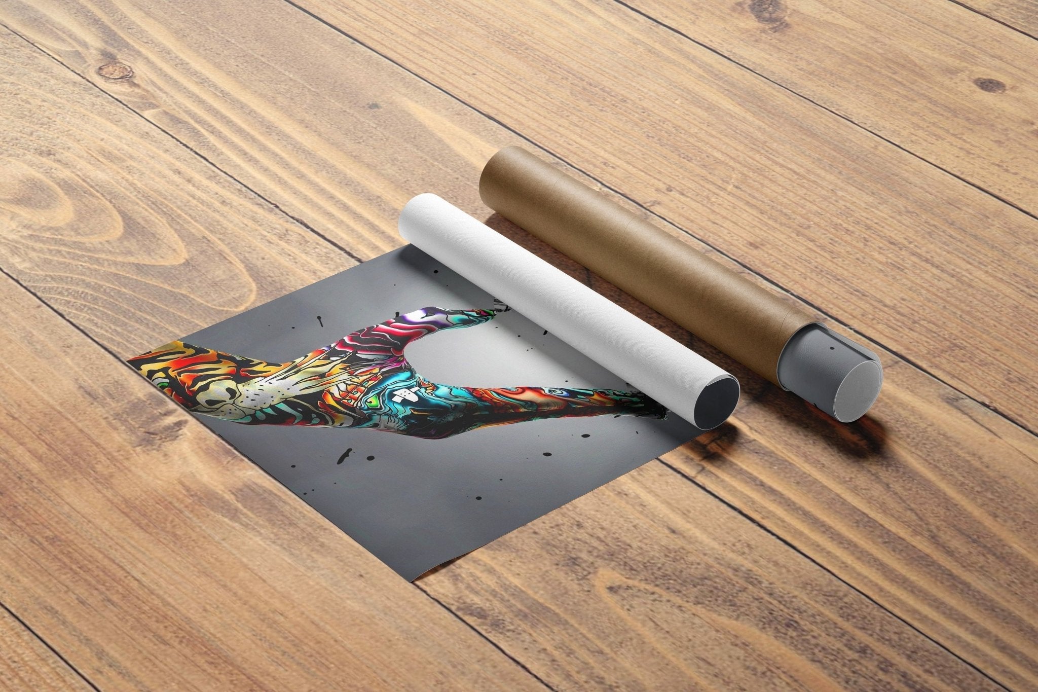 Couple Holding Hands Graffiti Painting Canvas - Canvasworkshop