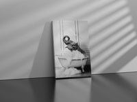 Cute Elephant in Tub Canvas Poster - Canvasworkshop