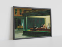 Edward Hopper Leinwandbild, Edward Hopper Nighthawks Leinwanddruck, Sonnenuntergang Leinwandbild, Leinwandkunstdruck, Nighthawks Wandkunst