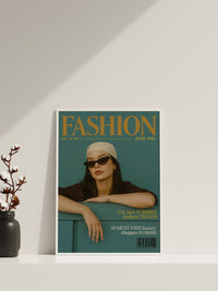 Vintage Modezeitschriften-Cover Poster | Retro Editorial Wandkunstdruck