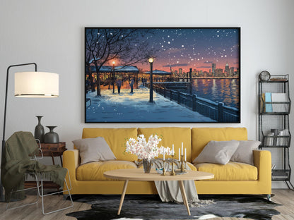 Winter in New York II canvas wall art