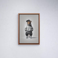 Ikonische realistische Baby-Tiger-Leinwand – Realistische, stilvolle und verspielte Wanddekoration