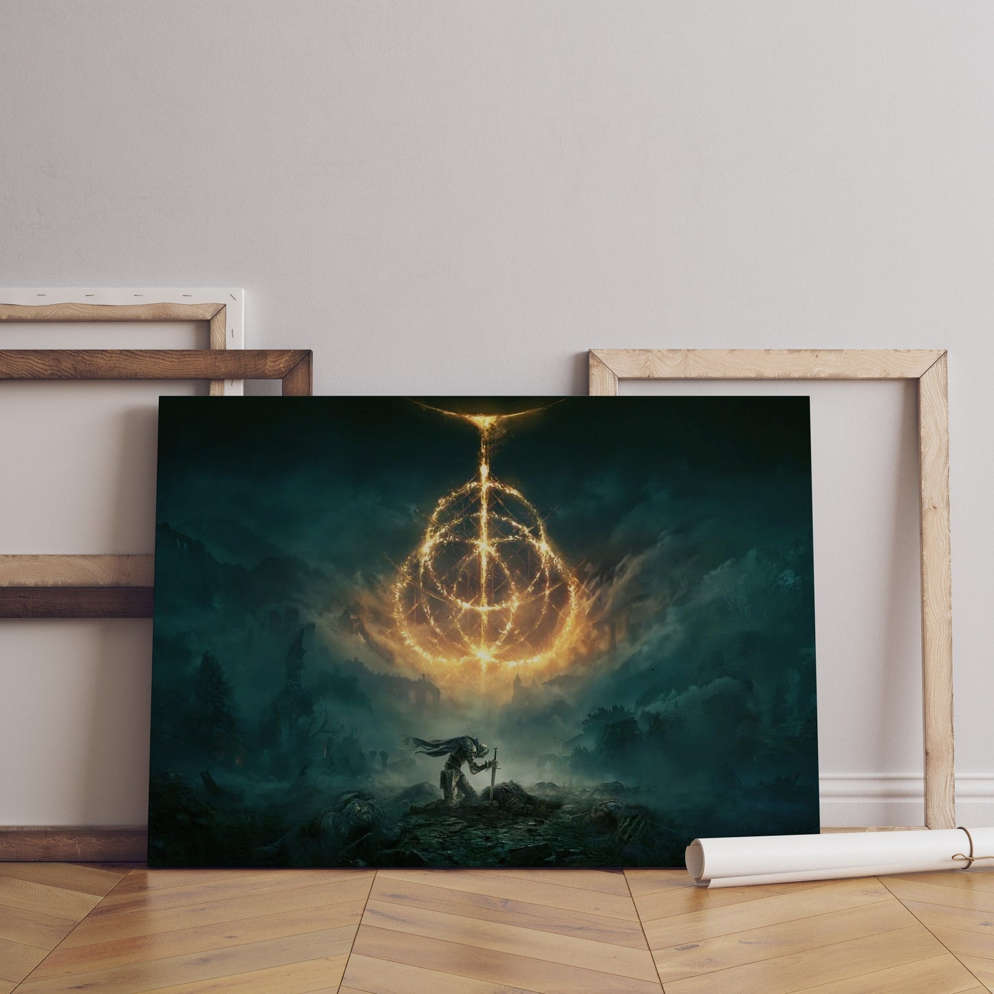 Elden Ring Leinwand Wandkunst, Elden Ring Leinwand Wanddekoration, Gaming Poster, Geschenk für Gamer, Dark Souls Poster, Marika Poster