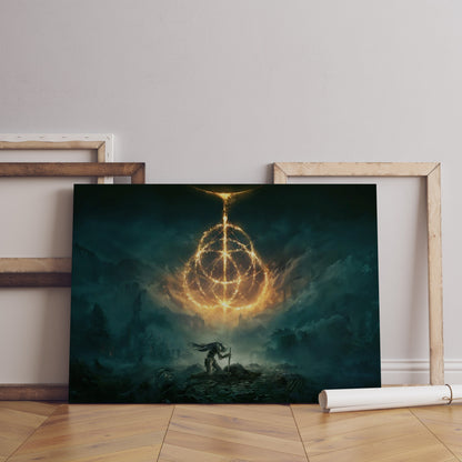 Elden Ring Leinwand Wandkunst, Elden Ring Leinwand Wanddekoration, Gaming Poster, Geschenk für Gamer, Dark Souls Poster, Marika Poster