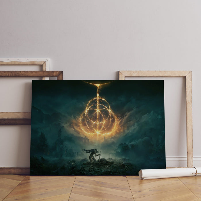 Elden Ring Leinwand Wandkunst, Elden Ring Leinwand Wanddekoration, Gaming Poster, Geschenk für Gamer, Dark Souls Poster, Marika Poster