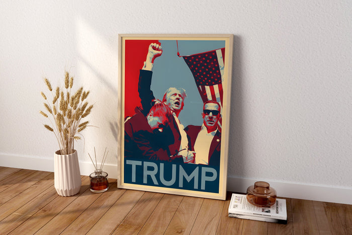 Donald Trump Pop Art, Trump Poster, USA Präsident Poster, Gerahmte Leinwand Wandkunst, Leinwand Wanddekoration, Leinwand Wandkunst, Pop Art Leinwand Poster