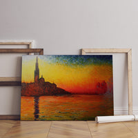 Claude Monet Leinwand-Wandkunst, Claude Monet San Giorgio Maggiore in der Dämmerung, Sonnenuntergang Leinwand-Kunst, Leinwanddruck-Kunst, Saint-Georges Wandkunst