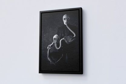 Dark Theme Gas Mask Canvas Poster - Canvasworkshop