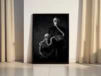 Dark Theme Gas Mask Canvas Poster - Canvasworkshop