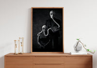 Dark Theme Gas Mask Canvas Poster - Canvasworkshop