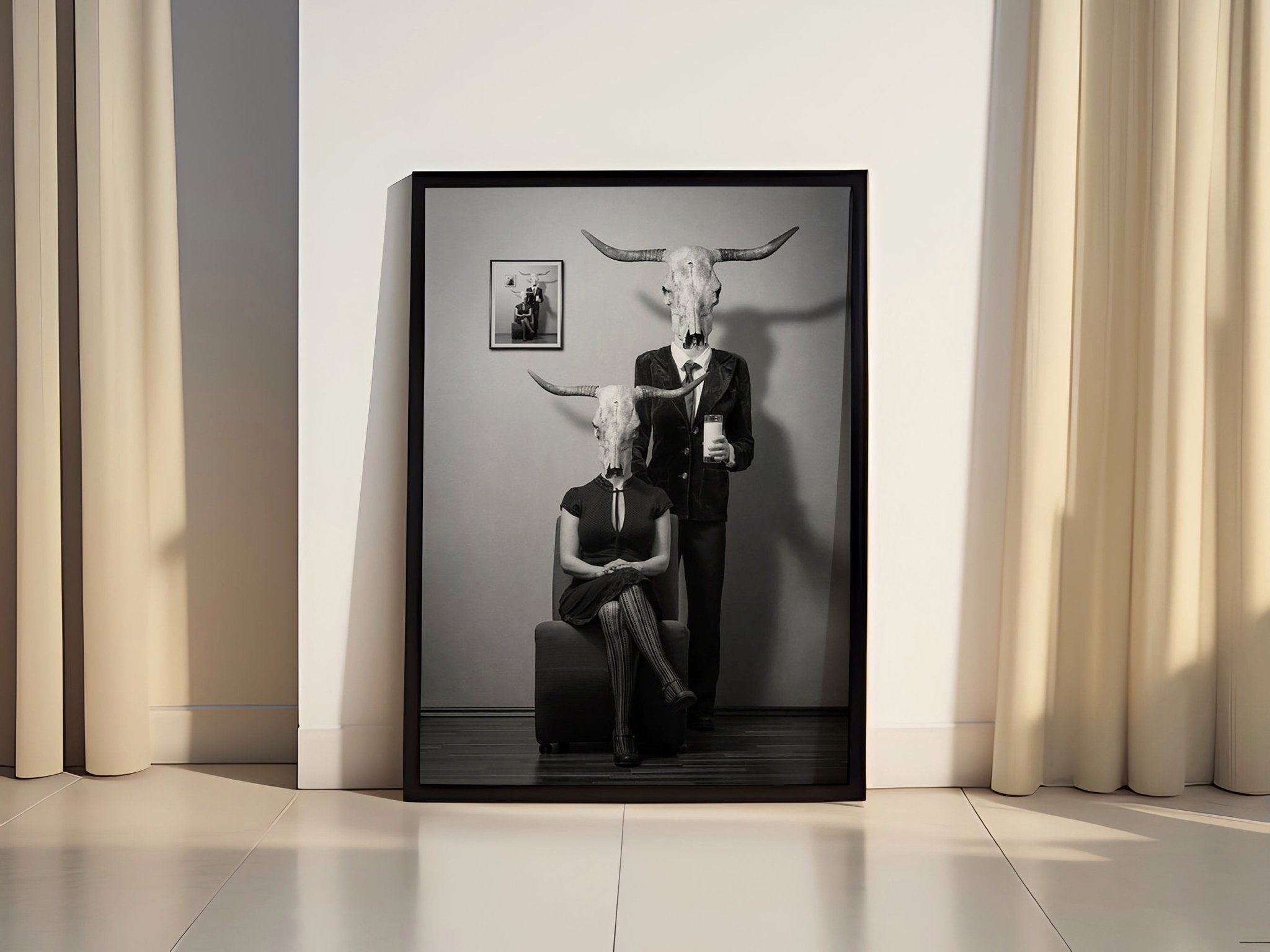 Dark Theme Skull Canvas Poster - Canvasworkshop