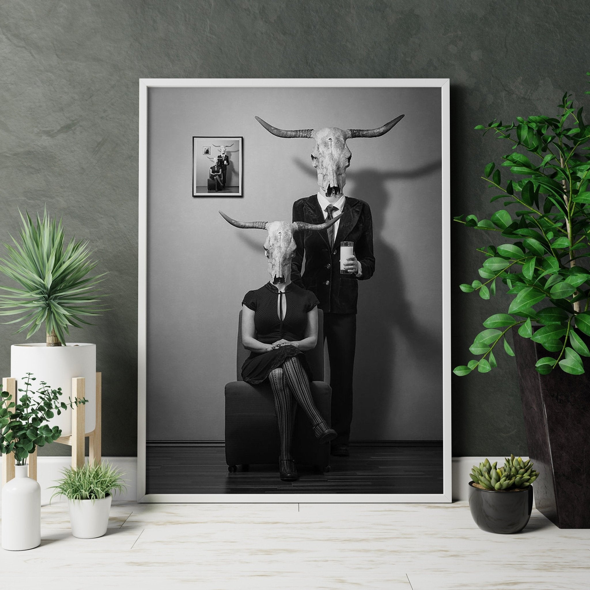 Dark Theme Skull Canvas Poster - Canvasworkshop