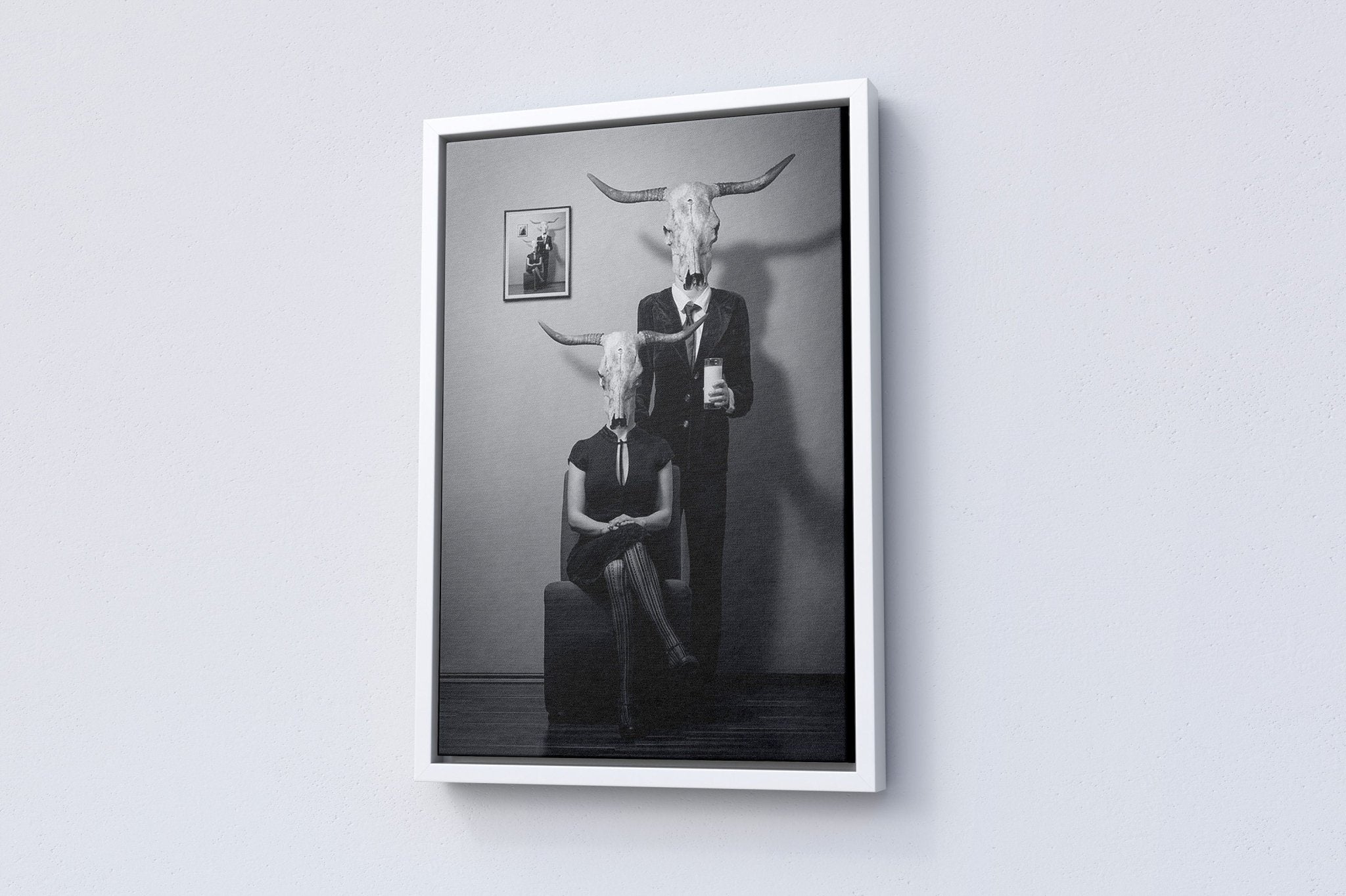 Dark Theme Skull Canvas Poster - Canvasworkshop