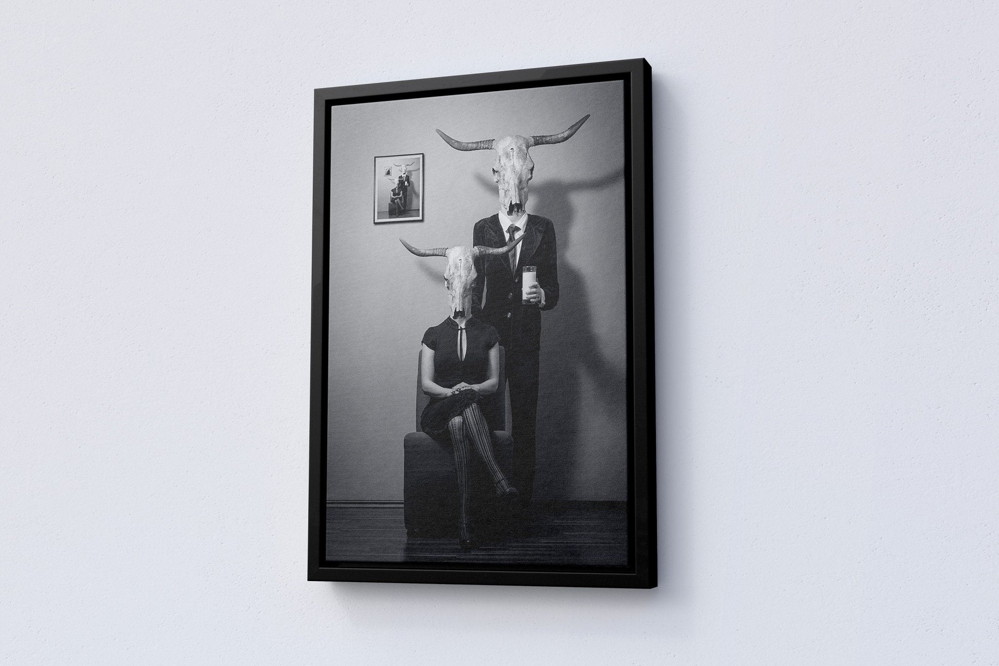 Dark Theme Skull Canvas Poster - Canvasworkshop