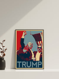 Donald Trump Pop Art, Trump Poster, USA Präsident Poster, Gerahmte Leinwand Wandkunst, Leinwand Wanddekoration, Leinwand Wandkunst, Pop Art Leinwand Poster