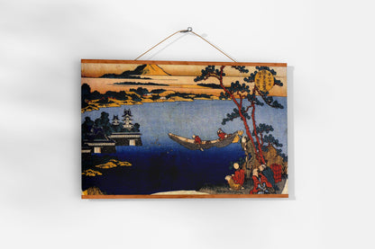Japanische Kunst Leinwand Gerahmt Hokusai in zeitlosem Ukiyo-e