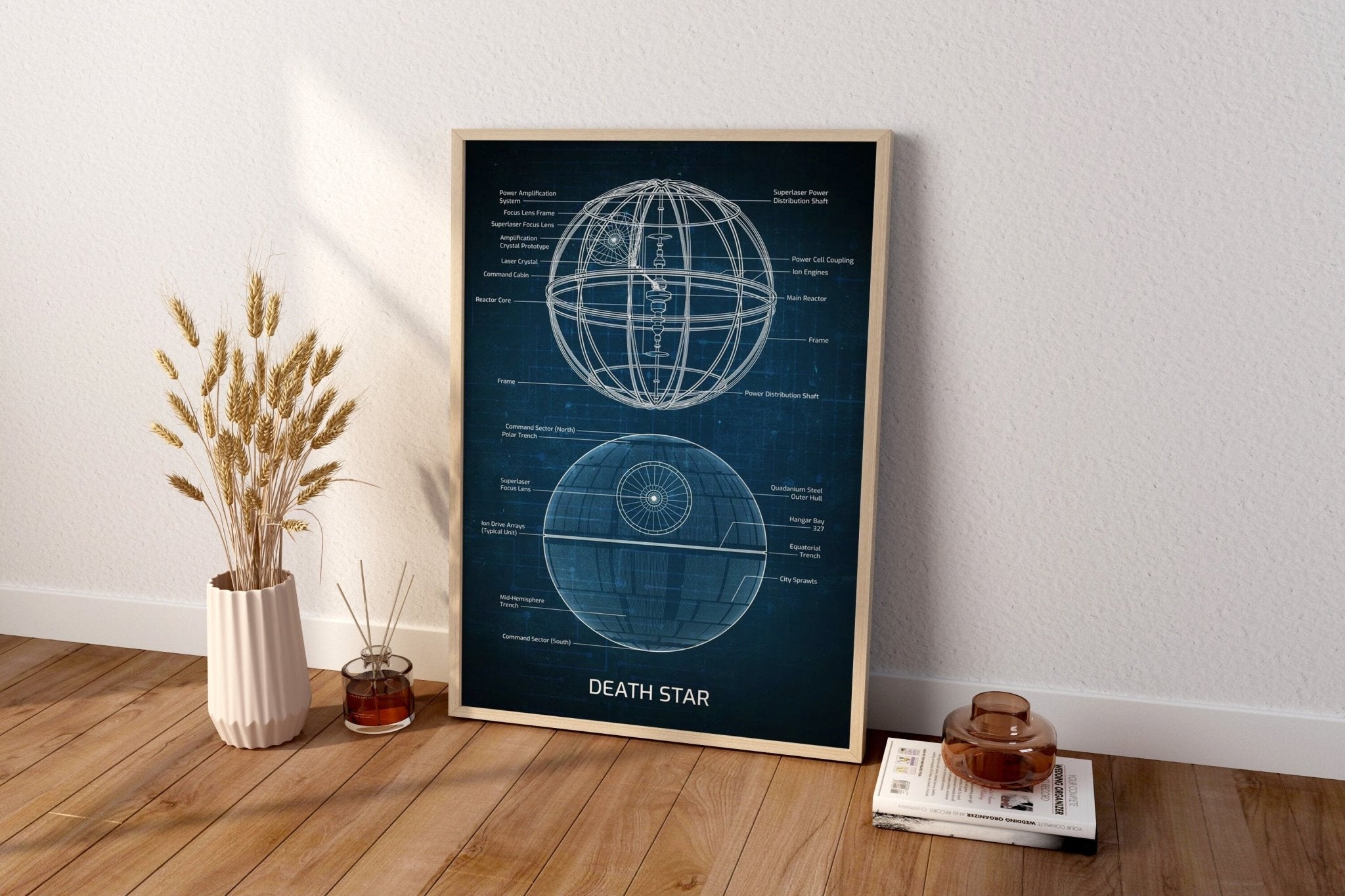Death Star Blueprint Canvas Poster - Canvasworkshop