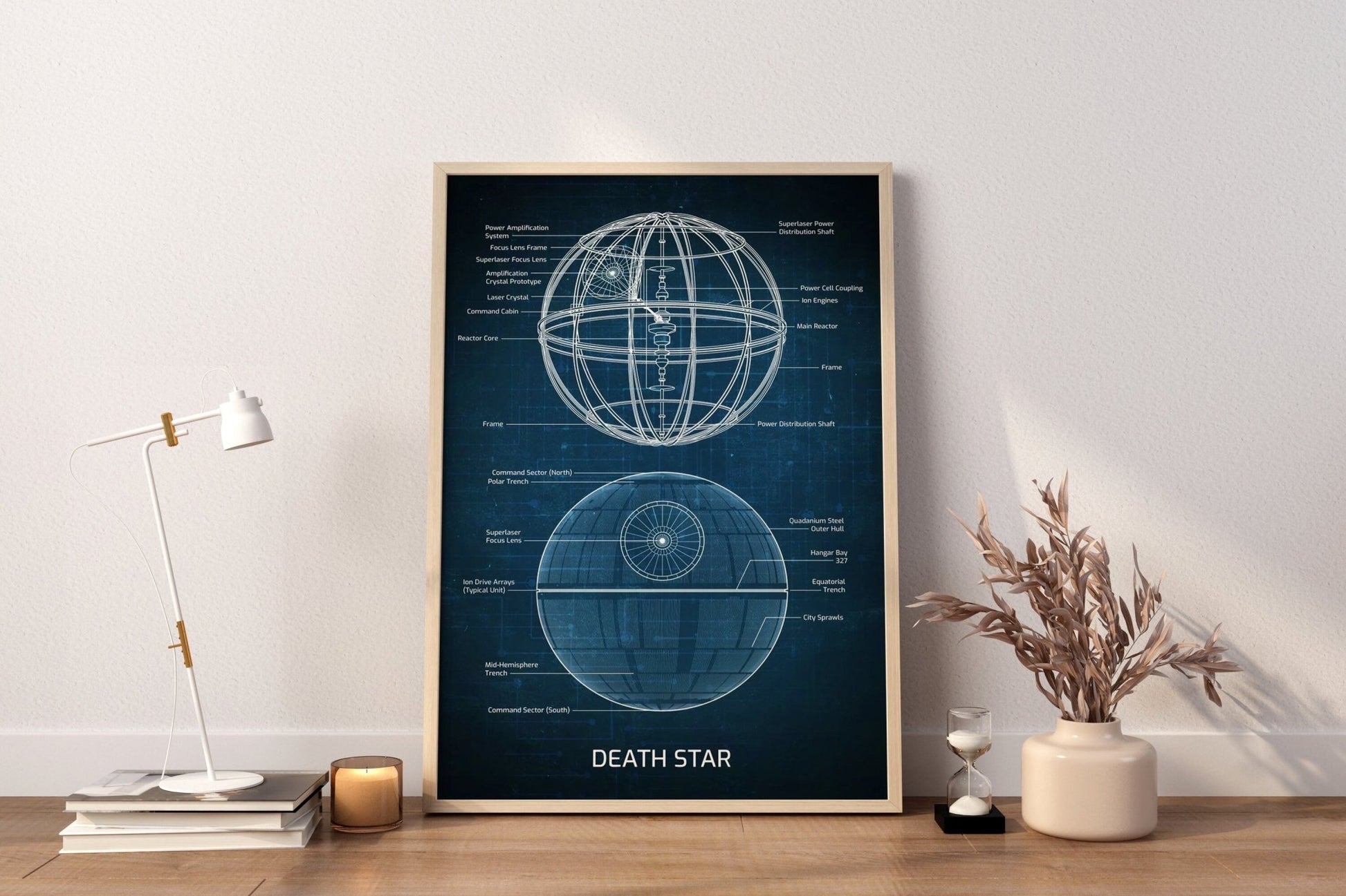 Death Star Blueprint Canvas Poster - Canvasworkshop