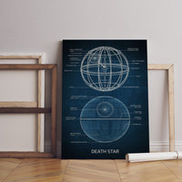 Death Star Blueprint Canvas Poster - Canvasworkshop