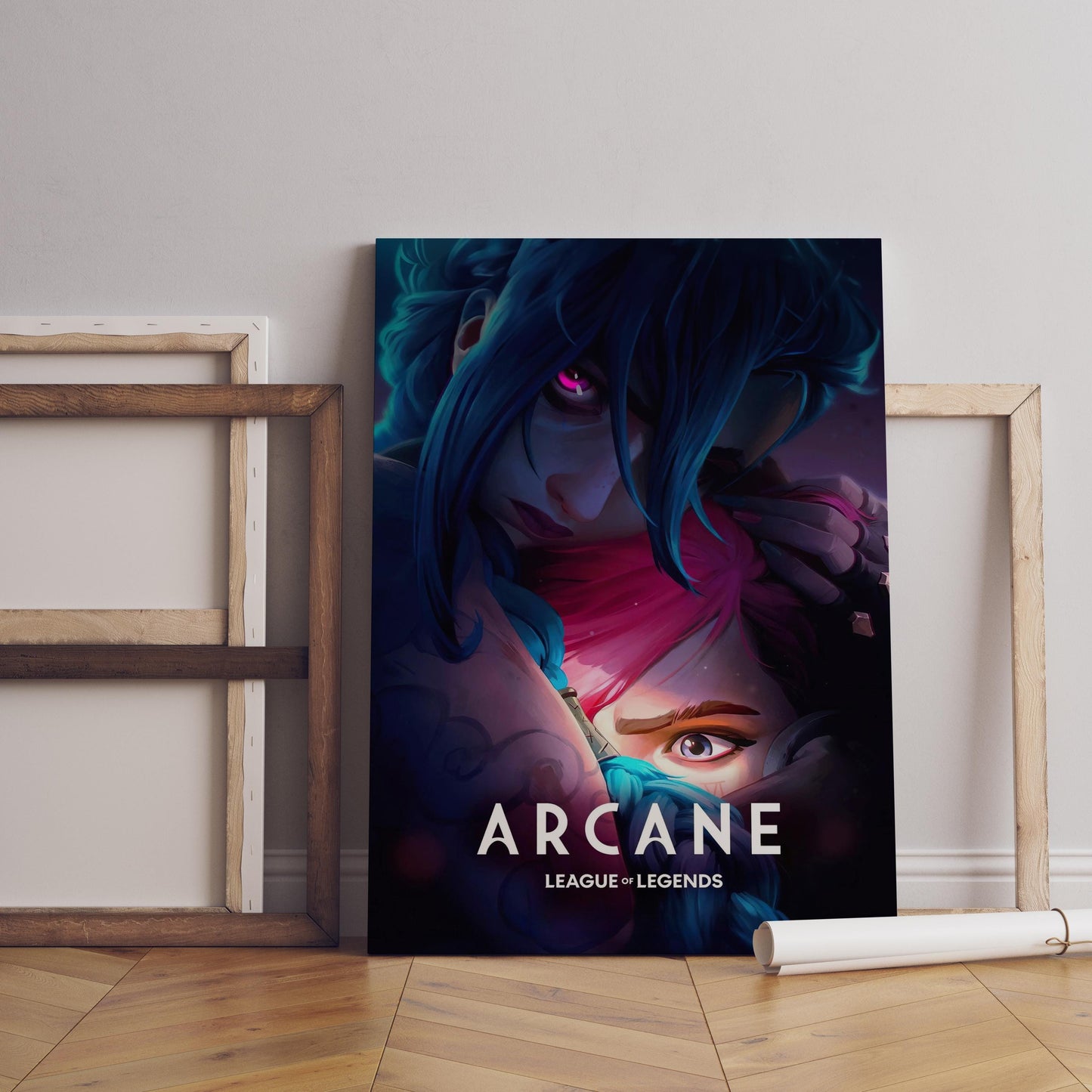 Arcane Poster, LoL Arcane Cover, Arcane Leinwand, Gaming Wandkunst, Gaming Leinwandposter, Jinx Poster, Geschenk für Gamer, Arcane Neue Staffel