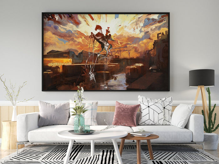 Disco Elysium Leinwand-Wanddekoration