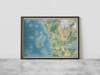 Dungeons and Dragons Map Canvas Print - Canvasworkshop