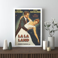 La La Land Filmplakat - Atemberaubende Kinokunst Leinwand