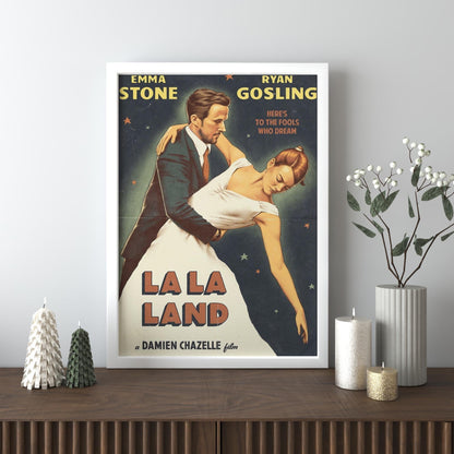La La Land Filmplakat - Atemberaubende Kinokunst Leinwand
