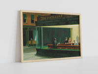Edward Hopper Leinwandbild, Edward Hopper Nighthawks Leinwanddruck, Sonnenuntergang Leinwandbild, Leinwandkunstdruck, Nighthawks Wandkunst