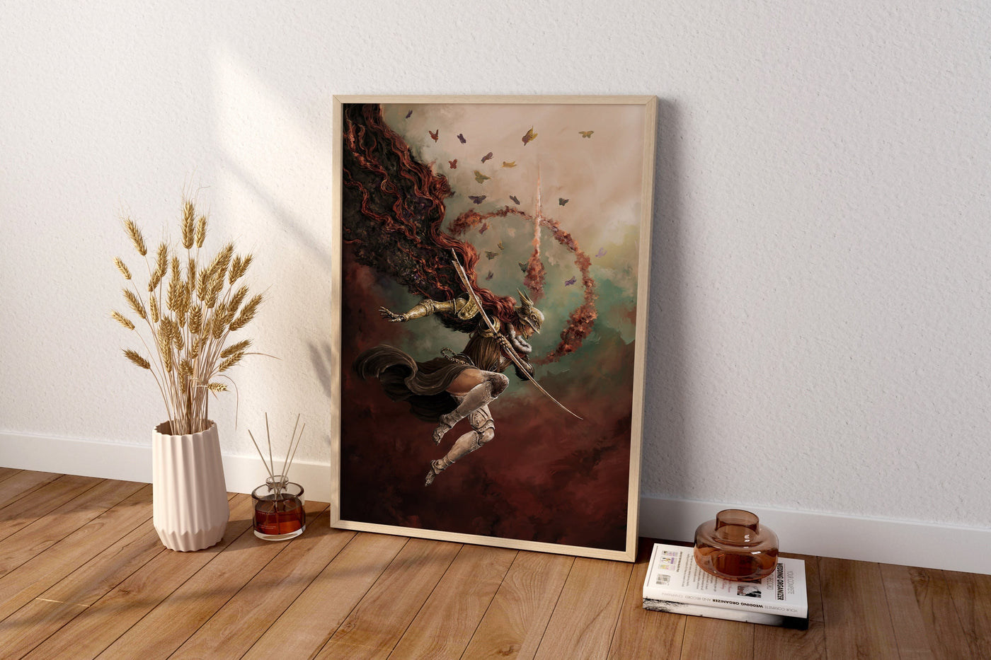 Elden Ring Canvas Wall Art, Malenia Poster, Malenia Wall Art, Elden Ring Canvas Wall Decor, Gaming Poster, Gift For Gamers, Malenia