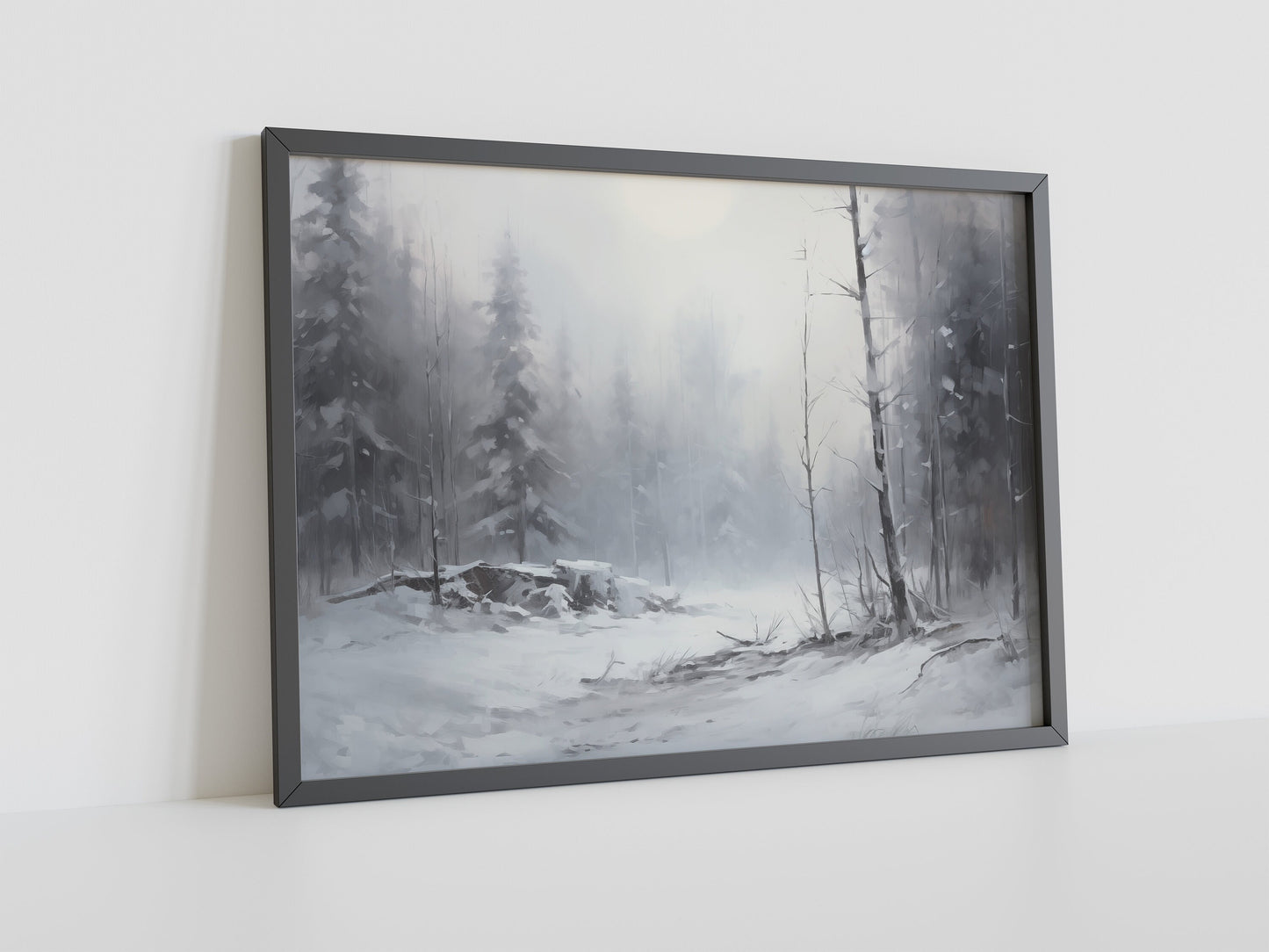 Winterlandschaft Wandkunst, Weihnachtliche Leinwand-Wandkunst, Weihnachtliche Stadt-Wandkunst, Vintage-Druck, Weihnachtsgeschenk, Weihnachtliche Stadtlandschaft