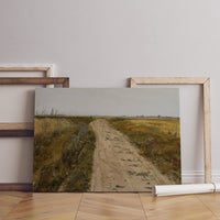 Józef Chełmoński Wandbilder, Leinwandbild Feldweg, Leinwandgemälde Poster, Kunstdruck Poster