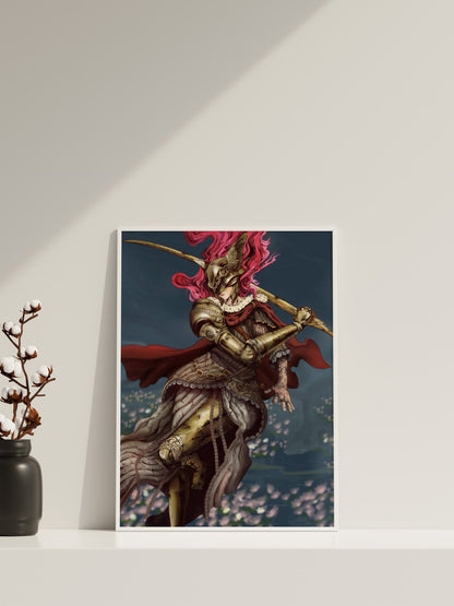 Elden Ring Malenia Poster Canvas Wall Decor - Canvasworkshop