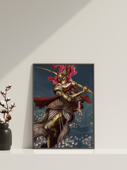 Elden Ring Malenia Poster Canvas Wall Decor - Canvasworkshop