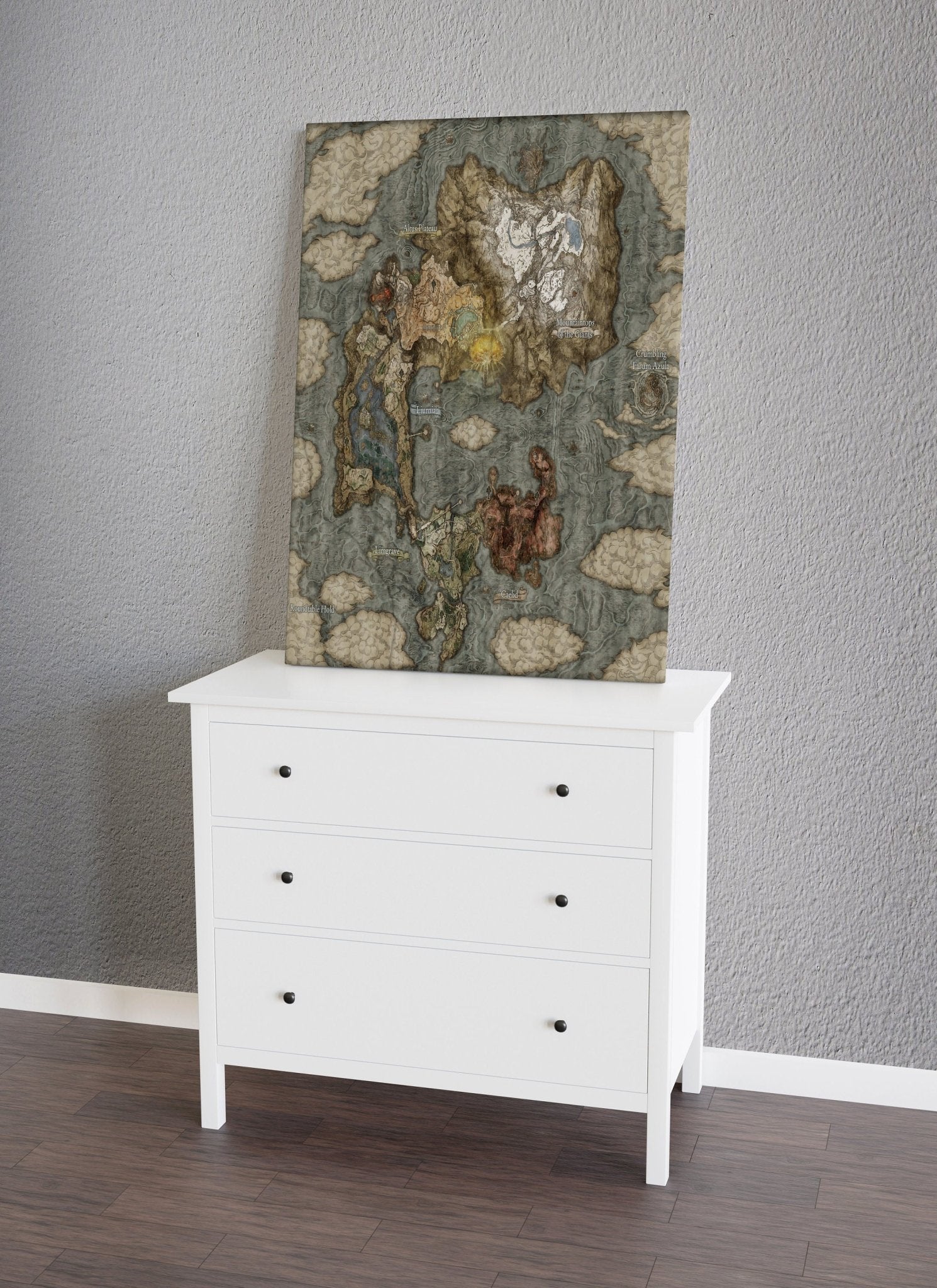 Elden Ring World Map Canvas Art - Canvasworkshop