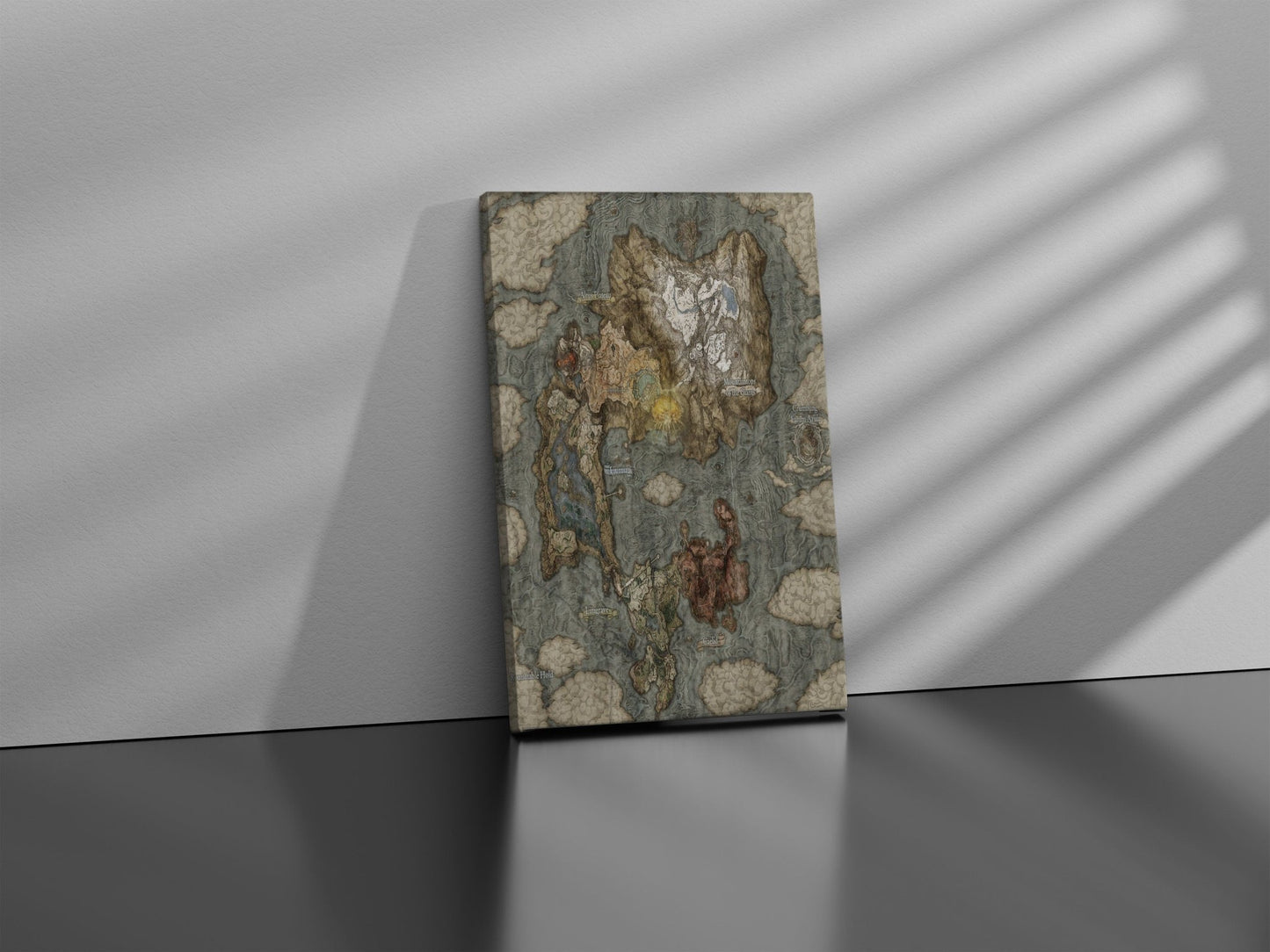 Elden Ring World Map Canvas Art - Canvasworkshop