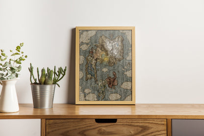 Elden Ring World Map Canvas Art - Canvasworkshop