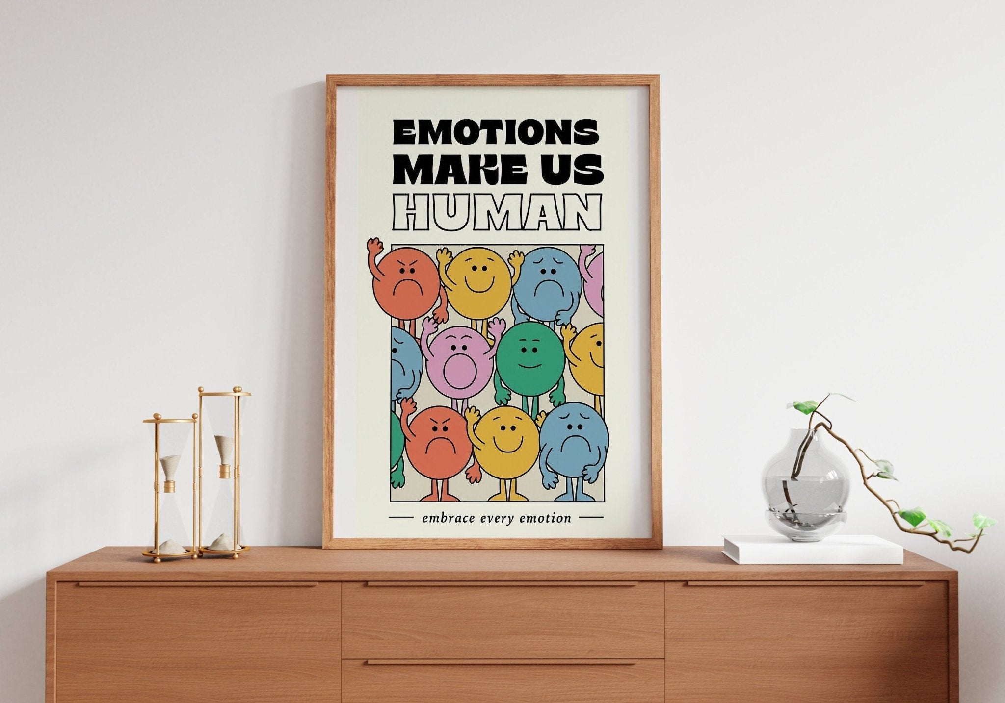 Emotions Make Us Human Canvas Wall Art - Canvasworkshop