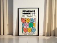 Emotions Make Us Human Canvas Wall Art - Canvasworkshop
