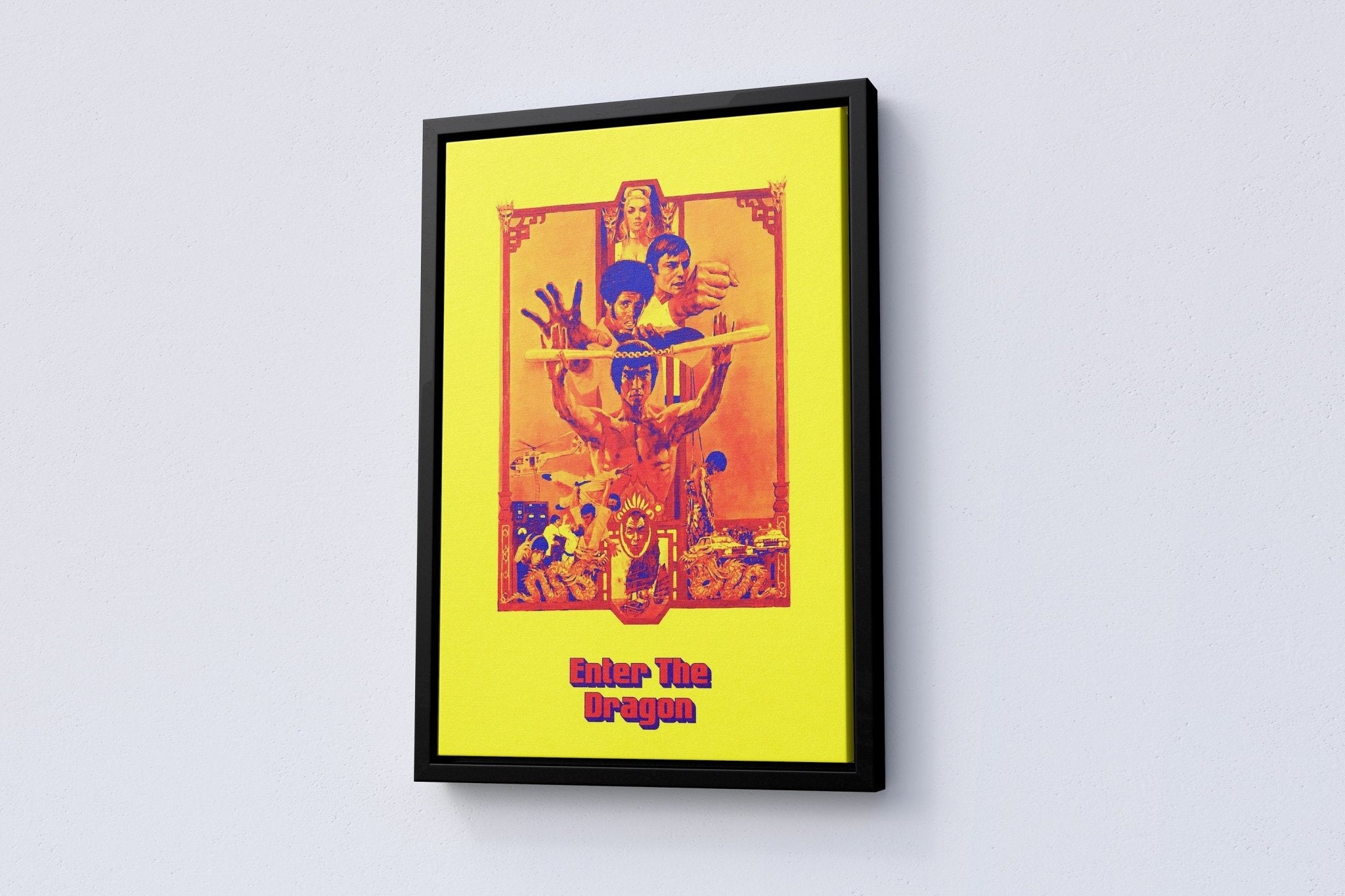 Enter the Dragon Retro Movie Canvas Poster - Canvasworkshop