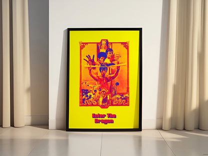 Enter the Dragon Retro Movie Canvas Poster - Canvasworkshop