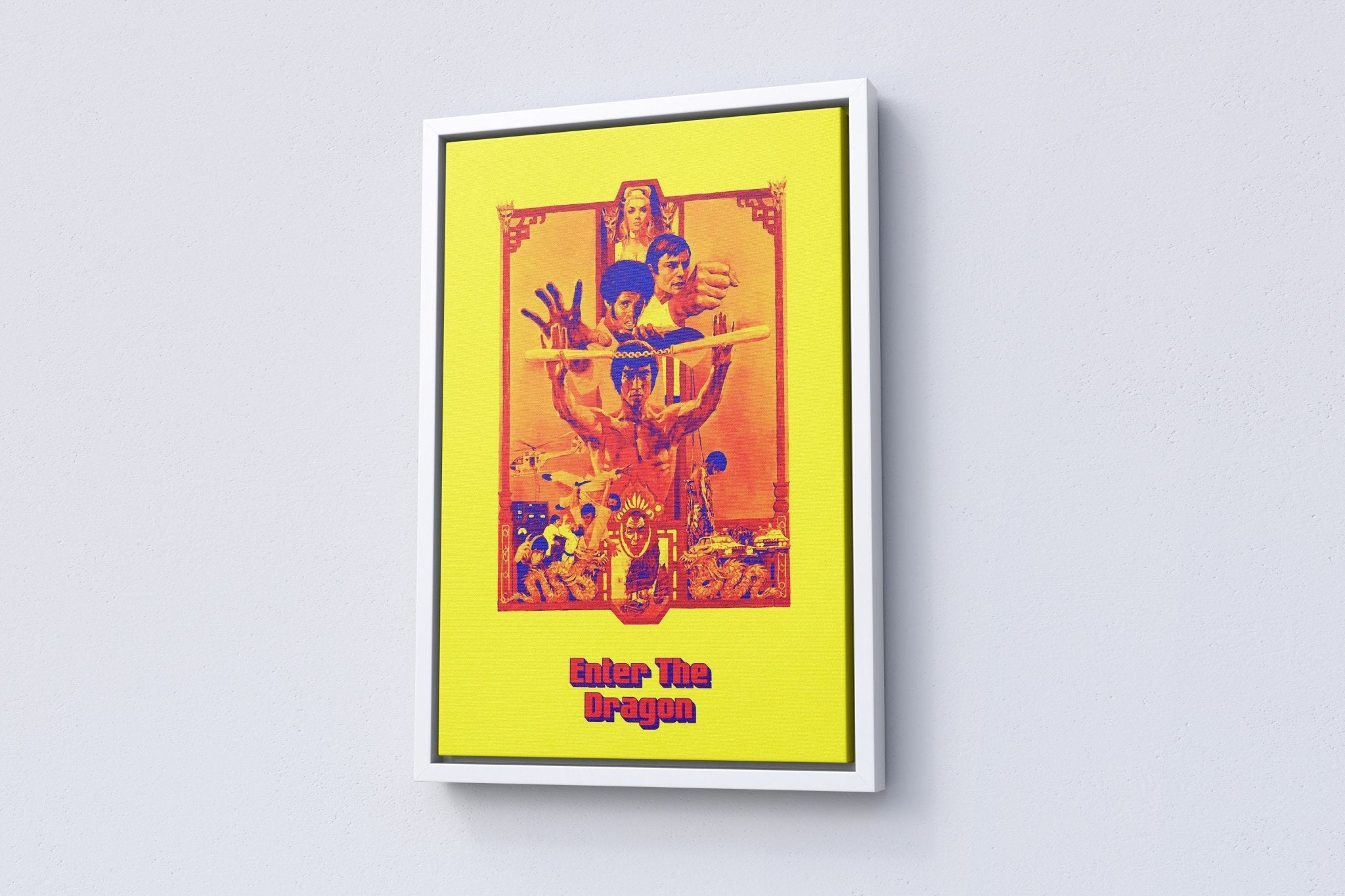 Enter the Dragon Retro Movie Canvas Poster - Canvasworkshop